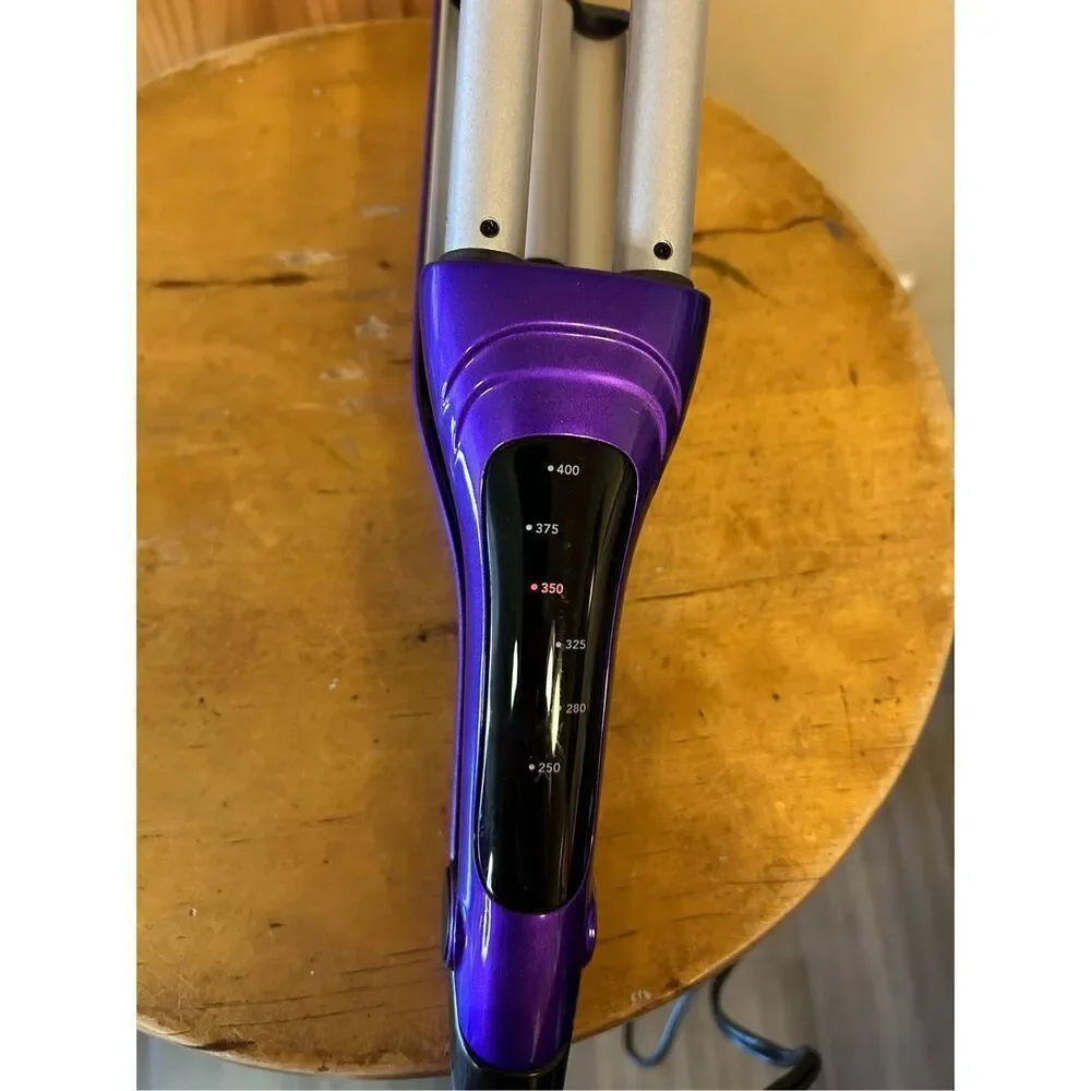TIGI Bed Head A Wave We Go Hair Waver PURPLE Curling Beachy Waves Iron Styler (8